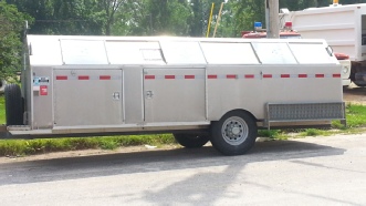 Image of Fonda recycling trailer
