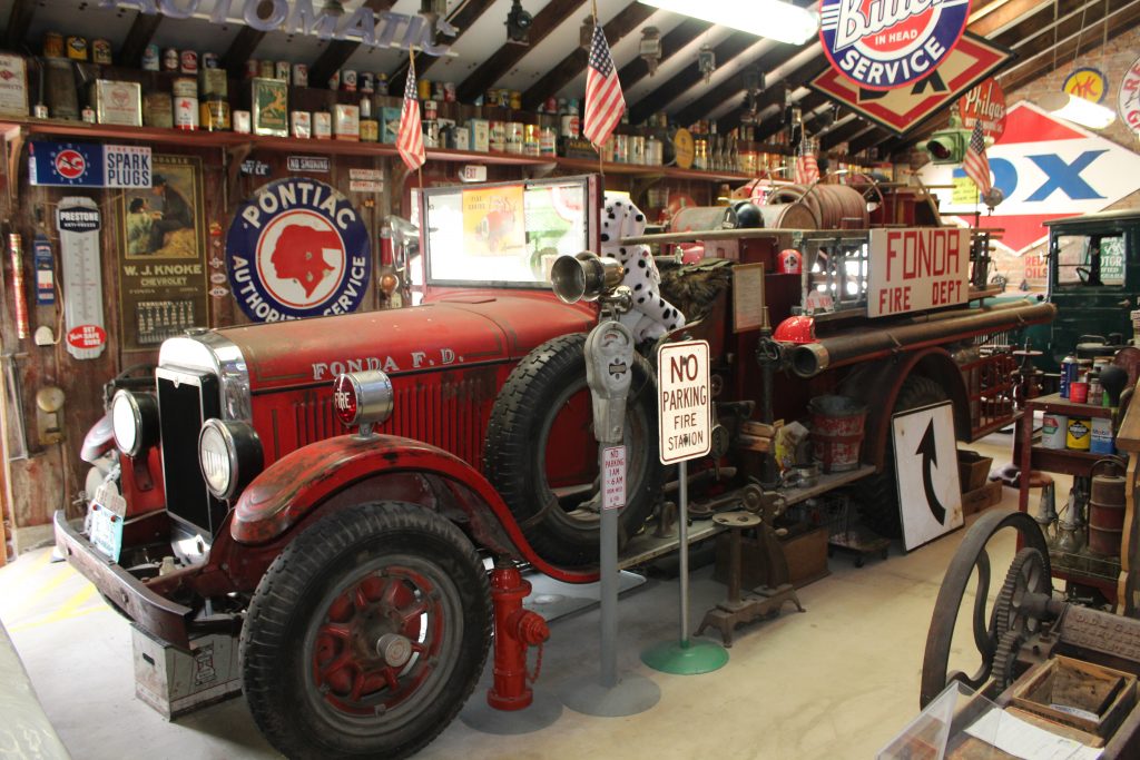 Antique fire truck at Fonda Museum